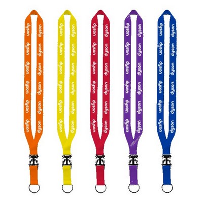 3/4" Polyester Lanyard with Slide Buckle Release & Split-Ring